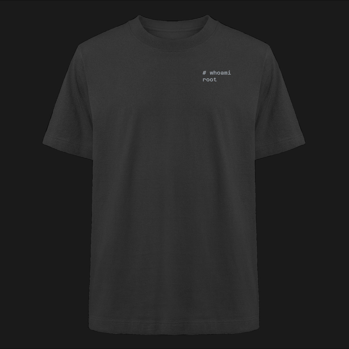 UID0 [whoami] Heavyweight Tee - Heavy Oversized Organic Shirt